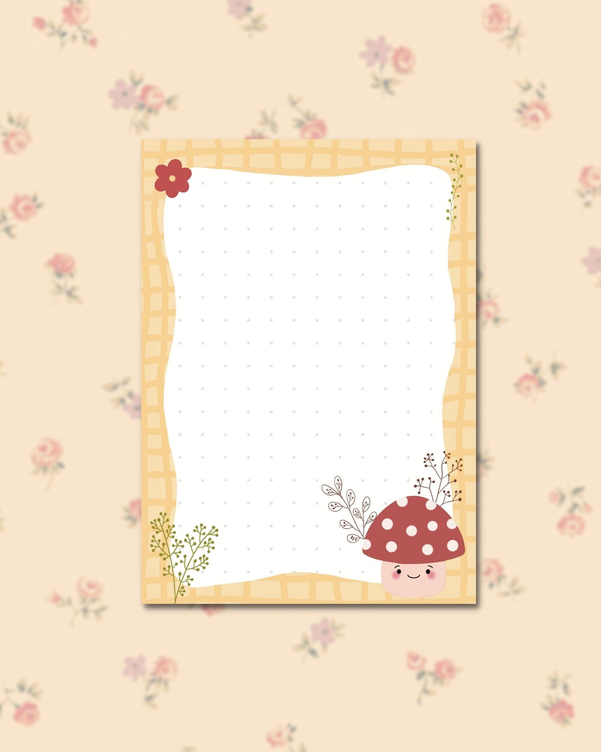 A6-Notizblock mit Pilz-Punktraster