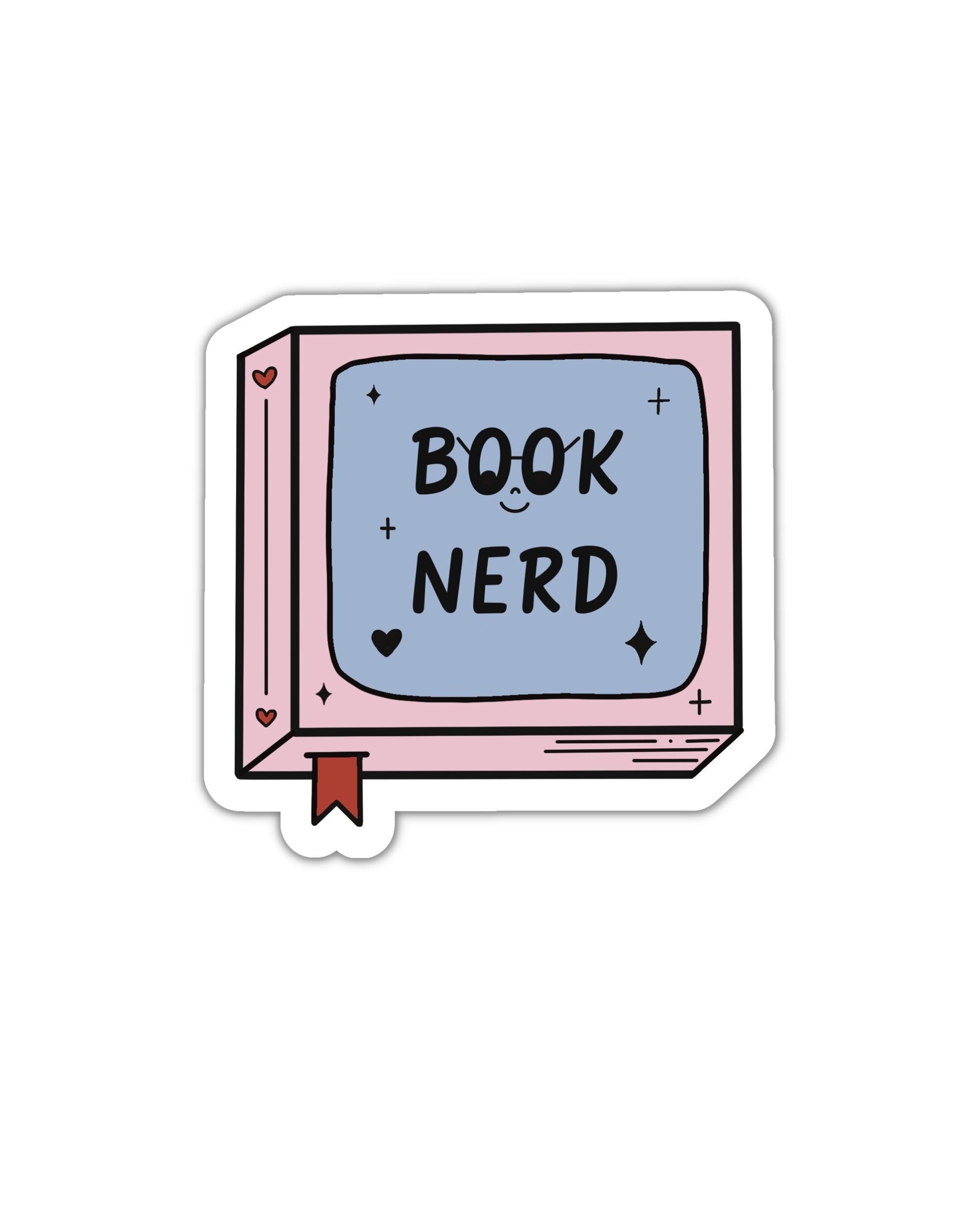 Buy wholesale Book nerd reading vinyl sticker