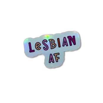 Vinyle holographique lesbien / Autocollants LGBTQ 3