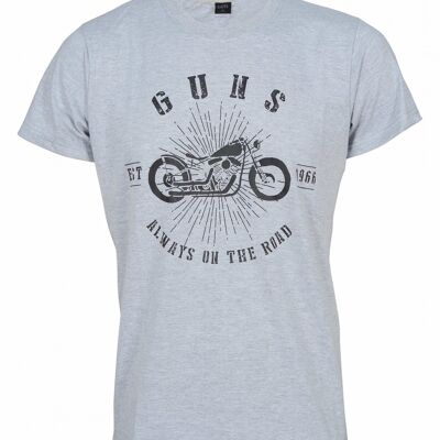 T-shirt in cotone ROAD - GRIGIO