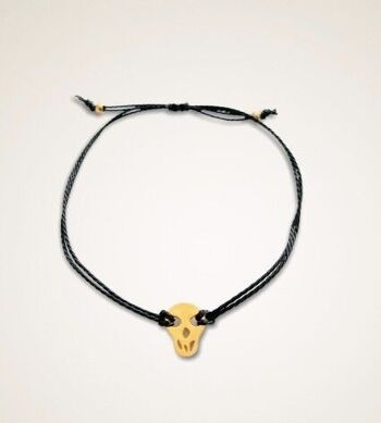 Bracelet noir skull 1
