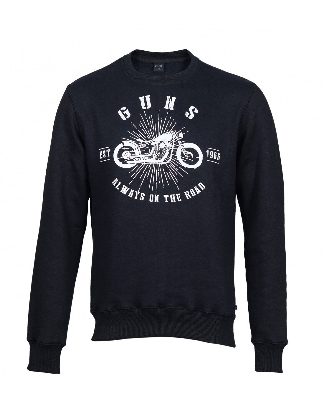 Felpa girocollo in cotone TOM- NERO