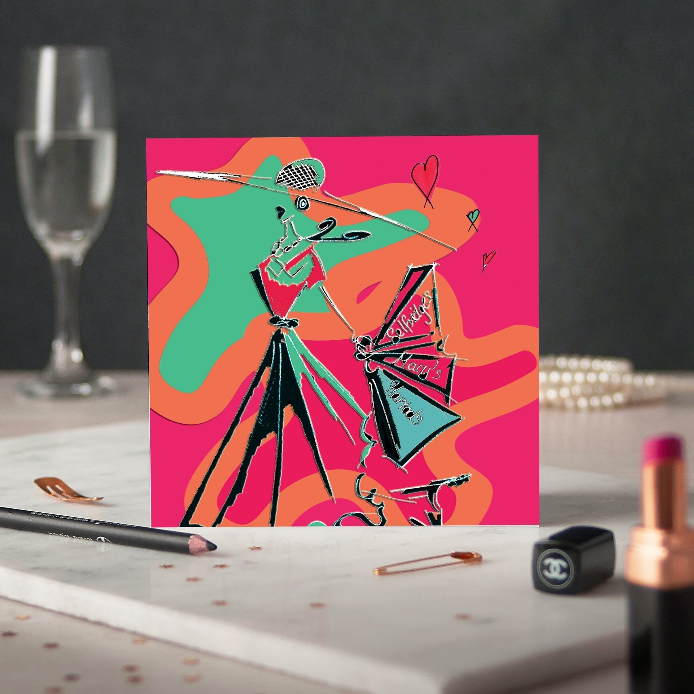 Compre hasta que se caiga Tarjetas de felicitación