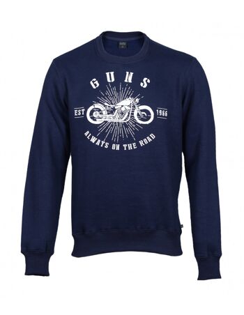 Sweatshirt crewneck en coton TOM - BLUE 1