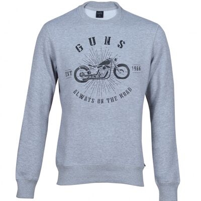 Sweatshirt crewneck en coton TOM - GREY