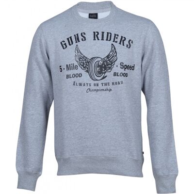 TONY cotton crewneck sweatshirt - GRAY