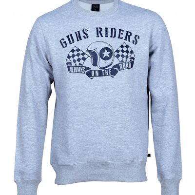 Cotton crewneck sweatshirt JOS- GRAY