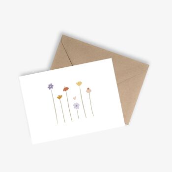 Carte / Affiche Simple -  Les Fleurs 11