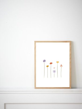 Carte / Affiche Simple -  Les Fleurs 13