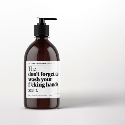 Le savon 'n'oubliez pas de vous laver les mains' - 300ml de savon pour les mains