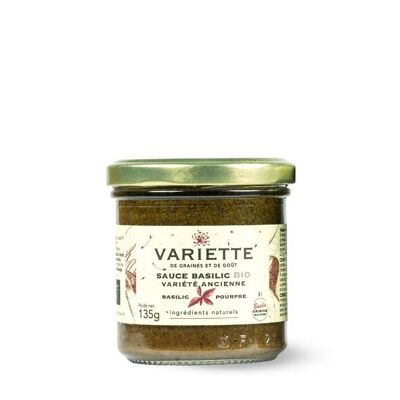 Sauce basilic façon pesto - Basilic pourpre - BIO