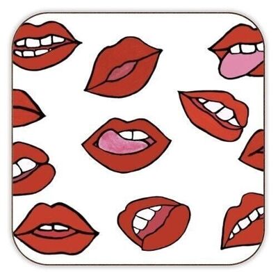 Dessous de verre 'Lip Smackingly Good'