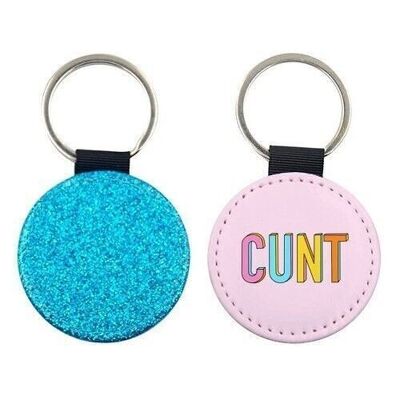 Keyrings 'Colour Cunt Typography'
