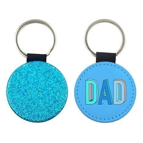 Keyrings 'Dad In Hand Drawn 3D Text'
