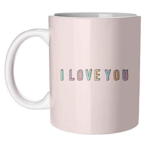 Mugs 'I Love You 3D Colourful Text'
