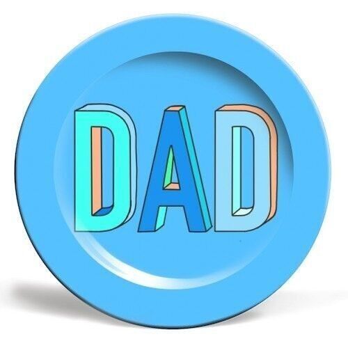 Teller 'Vater im handgezeichneten 3D-Text'