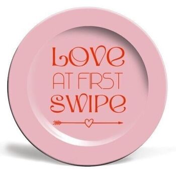 Assiettes 'Love at first swipe print' 2