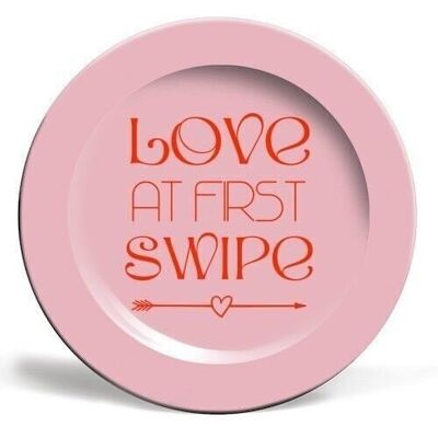 Assiettes 'Love at first swipe print'