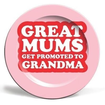 Assiettes 'Les mamans sont promues grand-mère'