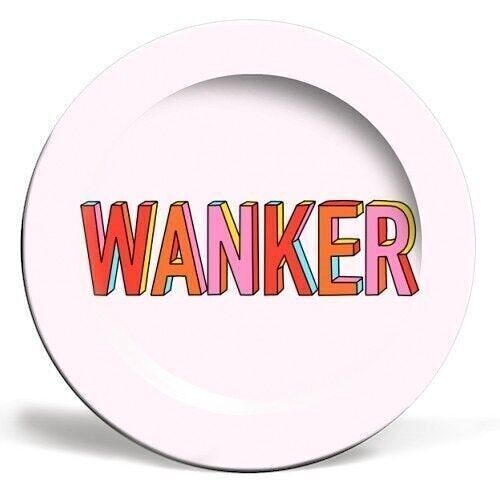 Placas 'Wanker In Hand Drawn 3D Letterin