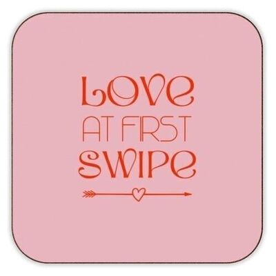 Dessous de verre 'Love at first swipe print'