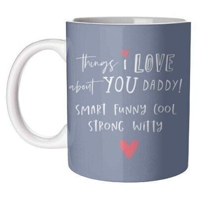 Mugs 'choses que j'aime chez papa'