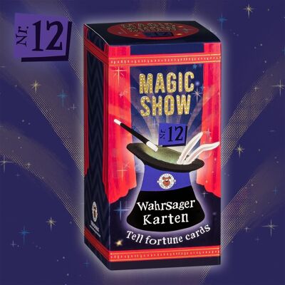 MAGIC SHOW TRICK 12 CARTES DE DISEUR DE FORTUNE