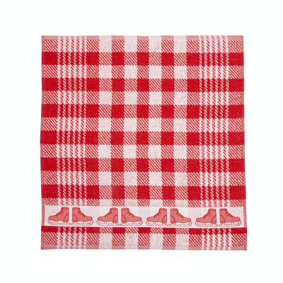Skating Red - Kitchen towel set - 6 pieces - Twentse Damask