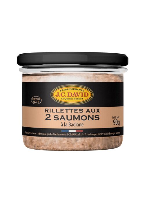 Rillettes aux 2 Saumons à la Badiane 42% - 90g