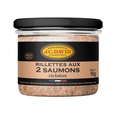 Rillettes with 2 Salmon and Star Anise 42% - 90g