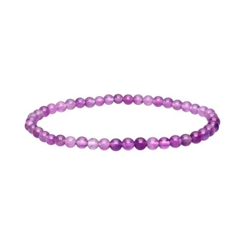 Pulsera de Amatista Bola Lisa 4mm