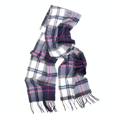 Oban Alba Navy Cashmere Scarf