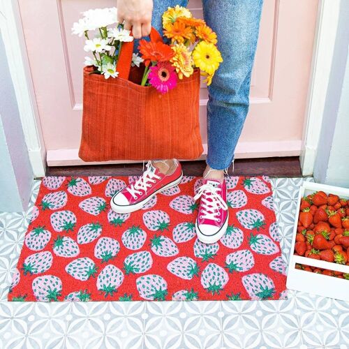 Strawberry Fields Doormat- by Bombay Duck