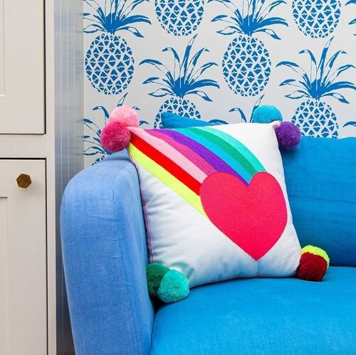Rainbow Burst with Heart Cushion- by Bombay Duck
