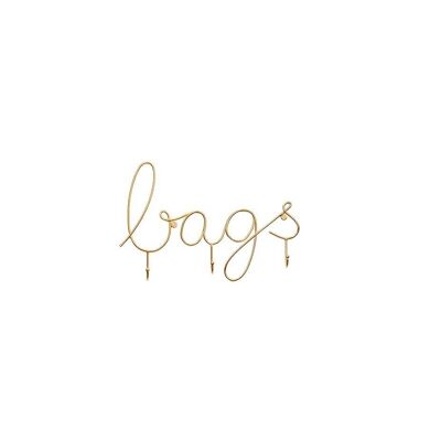 Bags Word Hook - Gold- by Bombay Duck