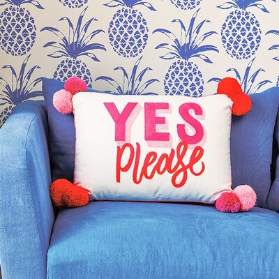 Yes Please No Thanks Cushion- by Bombay Duck