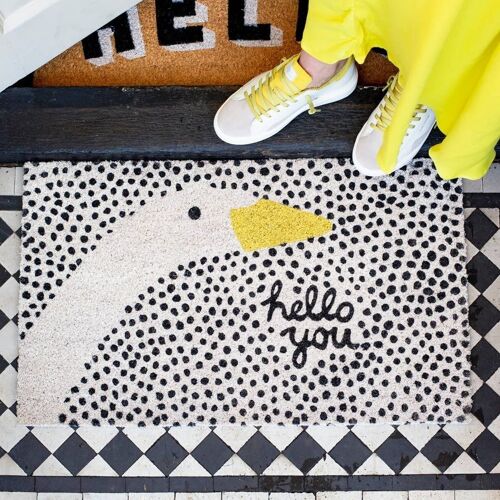 Goose Hello There Doormat- by Bombay Duck