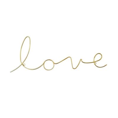 Love Wire Word Gold- by Bombay Duck