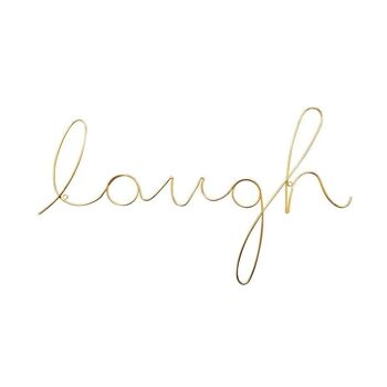 Laugh Wire Word Gold - par Bombay Duck 2