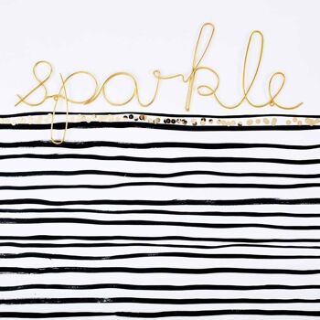 Sparkle Wire Word Gold - par Bombay Duck 1
