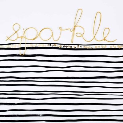 Sparkle Wire Word Gold- by Bombay Duck