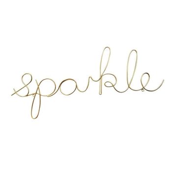 Sparkle Wire Word Gold - par Bombay Duck 2