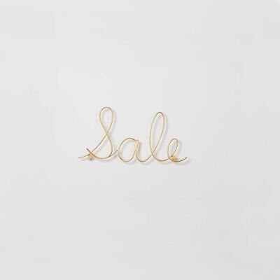Sale Wire Word Gold- by Bombay Duck