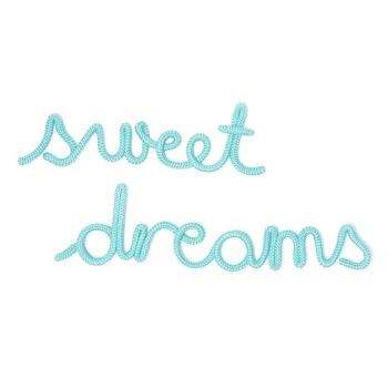 Sweet Dreams Rope Word Aqua- par Bombay Duck 3