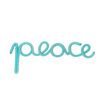 Peace Rope Word Aqua - par Bombay Duck 3