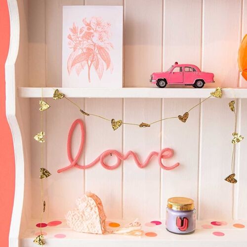 Love Rope Word Pale Pink- by Bombay Duck