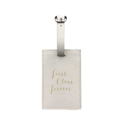 First Class Forever Luggage Tag Cream- by Bombay Duck