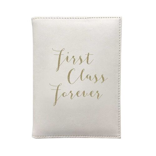 First Class Forever Passport Cover Cream- by Bombay Duck