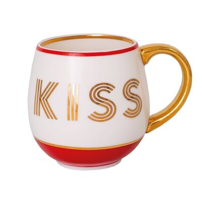 Library Mug Kiss Cherry Red- by Bombay Duck