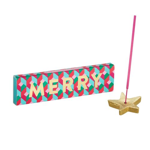 MERRY Christmas Incense Kit Gingerbread Scent- by Bombay Duck